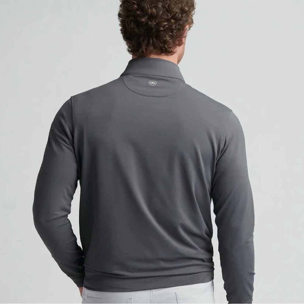 PETER MILLAR SMALL PERTH QUARTER ZIP NWT $130 RETAIL IRON GREY ME0EK40